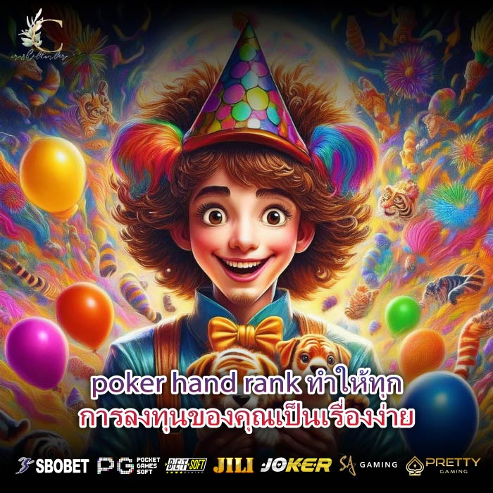 poker hand rank ทำให้ทุกการลงทุนของคุณเป็นเรื่องง่าย